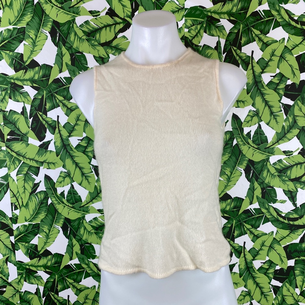Ralph Lauren Black Label Cashmere Cream Sweater